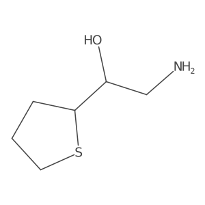 (1R)-2-amino-1-(thiolan-2-yl)ethan-1-ol Structure