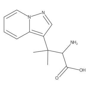 2-Amino-3-methyl-3-{pyrazolo[1,5-a]pyridin-3-yl}butanoic acid结构式