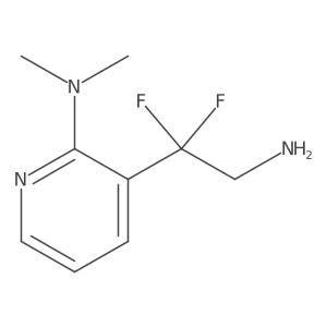 3-(2-amino-1,1-difluoroethyl)-N,N-dimethylpyridin-2-amine Structure