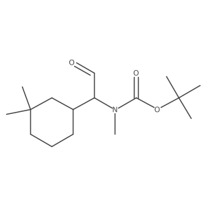 tert-butyl N-[1-(3,3-dimethylcyclohexyl)-2-oxoethyl]-N-methylcarbamate Structure