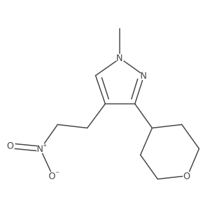 1-methyl-4-(2-nitroethyl)-3-(oxan-4-yl)-1H-pyrazole Structure