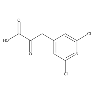 3-(2,6-Dichloropyridin-4-yl)-2-oxopropanoic acid结构式