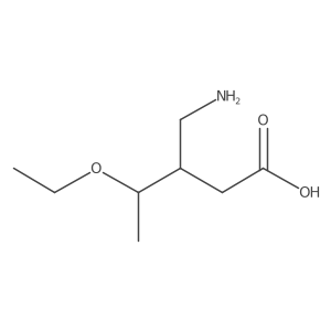 3-(Aminomethyl)-4-ethoxypentanoic acid结构式