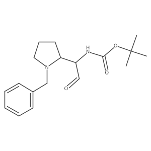 tert-butyl N-[1-(1-benzylpyrrolidin-2-yl)-2-oxoethyl]carbamate Structure