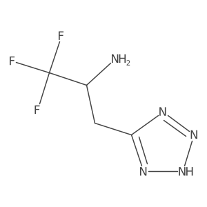 1,1,1-trifluoro-3-(1H-1,2,3,4-tetrazol-5-yl)propan-2-amine结构式