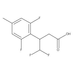 3-(2,6-Difluoro-4-methylphenyl)-4,4-difluorobutanoic acid Structure
