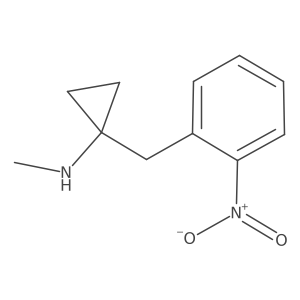 N-methyl-1-[(2-nitrophenyl)methyl]cyclopropan-1-amine Structure