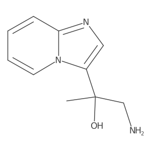 1-Amino-2-{imidazo[1,2-a]pyridin-3-yl}propan-2-ol结构式