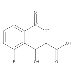 3-(2-Fluoro-6-nitrophenyl)-3-hydroxypropanoic acid Structure