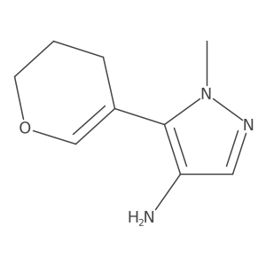 5-(3,4-dihydro-2H-pyran-5-yl)-1-methyl-1H-pyrazol-4-amine Structure