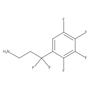 3,3-Difluoro-3-(2,3,4,5-tetrafluorophenyl)propan-1-amine Structure