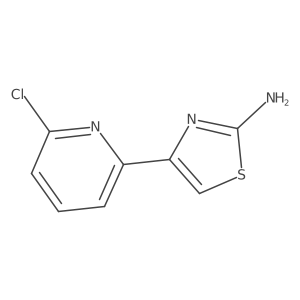 4-(6-Chloropyridin-2-yl)thiazol-2-amine结构式