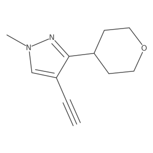 4-ethynyl-1-methyl-3-(oxan-4-yl)-1H-pyrazole Structure