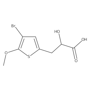 3-(4-Bromo-5-methoxythiophen-2-yl)-2-hydroxypropanoic acid Structure