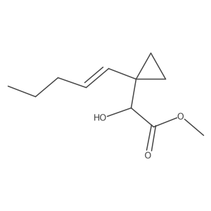 Methyl 2-hydroxy-2-[1-(pent-1-en-1-yl)cyclopropyl]acetate Structure