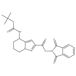 1,3-dioxo-2,3-dihydro-1H-isoindol-2-yl 4-{[(tert-butoxy)carbonyl]amino}-4H,5H,6H,7H-pyrazolo[1,5-a]pyridine-2-carboxylate Structure