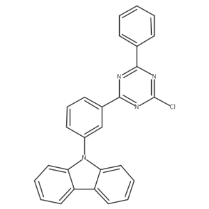 9-[3-(4-Chloro-6-phenyl-[1,3,5]triazin-2-yl)-phenyl]-9H-carbazole Structure