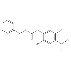 5-Chloro-2-fluoro-4-(phenylmethoxycarbonylamino)benzoic acid Structure