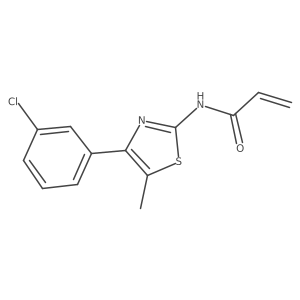 N-[4-(3-Chlorophenyl)-5-methyl-1,3-thiazol-2-yl]prop-2-enamide Structure