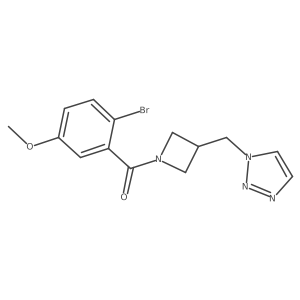 1-{[1-(2-bromo-5-methoxybenzoyl)azetidin-3-yl]methyl}-1H-1,2,3-triazole Structure