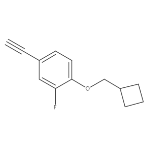 1-(Cyclobutylmethoxy)-4-ethynyl-2-fluorobenzene结构式