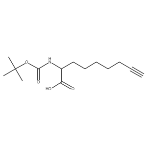 Boc-(R)-2-aminonon-8-ynoic acid结构式