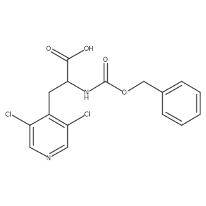 2-{[(Benzyloxy)carbonyl]amino}-3-(3,5-dichloropyridin-4-yl)propanoic acid结构式
