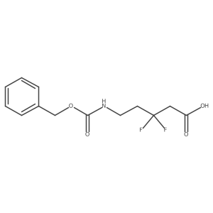 5-{[(Benzyloxy)carbonyl]amino}-3,3-difluoropentanoic acid Structure