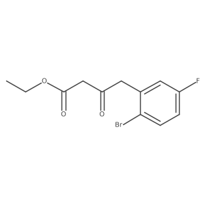 Ethyl 4-(2-bromo-5-fluorophenyl)-3-oxobutanoate Structure
