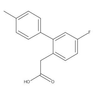 2-(5-Fluoro-4'-methyl-[1,1'-biphenyl]-2-yl)acetic acid结构式