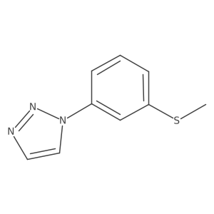 1-[3-(methylsulfanyl)phenyl]-1H-1,2,3-triazole结构式