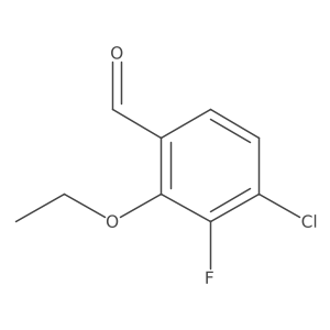 4-Chloro-2-ethoxy-3-fluorobenzaldehyde结构式
