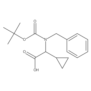 2-{Benzyl[(tert-butoxy)carbonyl]amino}-2-cyclopropylacetic acid Structure
