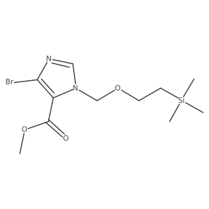 Methyl 4-bromo-1-((2-(trimethylsilyl)ethoxy)methyl)-1H-imidazole-5-carboxylate Structure