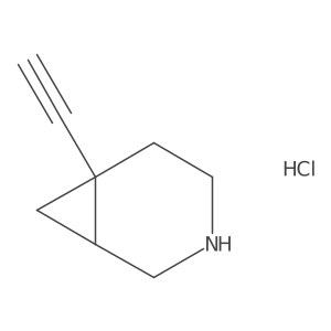 6-Ethynyl-3-azabicyclo[4.1.0]heptane hydrochloride Structure