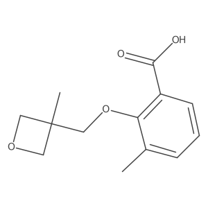 3-Methyl-2-[(3-methyl-3-oxetanyl)methoxy]benzoic acid结构式