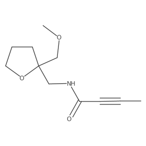 N-[[2-(Methoxymethyl)oxolan-2-yl]methyl]but-2-ynamide结构式