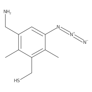 [3-(Aminomethyl)-5-azido-2,6-dimethylphenyl]methanethiol结构式