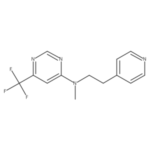 N-methyl-N-[2-(pyridin-4-yl)ethyl]-6-(trifluoromethyl)pyrimidin-4-amine结构式