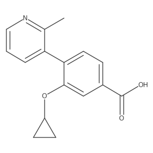 3-(Cyclopropyloxy)-4-(2-methyl-3-pyridinyl)benzoic acid Structure