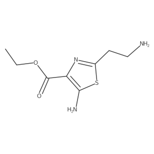 Ethyl 5-amino-2-(2-aminoethyl)-1,3-thiazole-4-carboxylate Structure