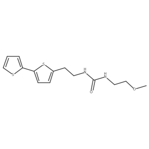 1-(2-{[2,2'-Bithiophene]-5-yl}ethyl)-3-(2-methoxyethyl)urea Structure