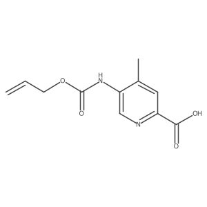 4-Methyl-5-{[(prop-2-en-1-yloxy)carbonyl]amino}pyridine-2-carboxylic acid Structure