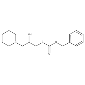 benzyl N-[2-hydroxy-3-(piperidin-1-yl)propyl]carbamate Structure