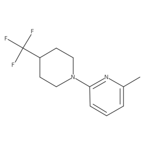 2-Methyl-6-[4-(trifluoromethyl)piperidin-1-yl]pyridine Structure