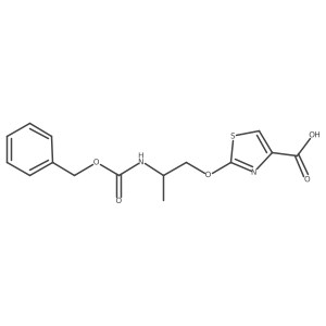 2-(2-{[(Benzyloxy)carbonyl]amino}propoxy)-1,3-thiazole-4-carboxylic acid结构式