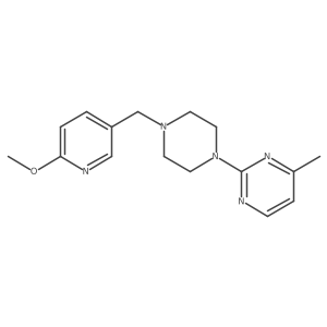 2-{4-[(6-Methoxypyridin-3-yl)methyl]piperazin-1-yl}-4-methylpyrimidine结构式