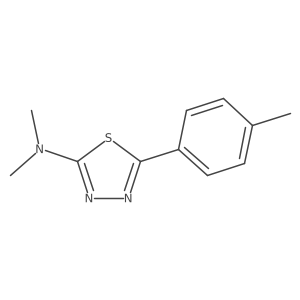 1,3,4-Thiadiazol-2-amine, n,n-dimethyl-5-(4-methylphenyl)-结构式