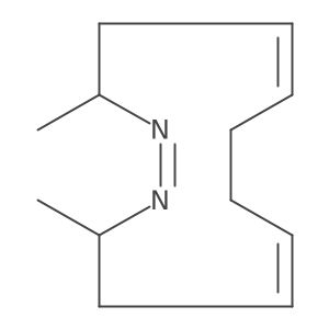 3,12-Dimethyl-1,2-diazacyclododeca-1,5,9-triene Structure