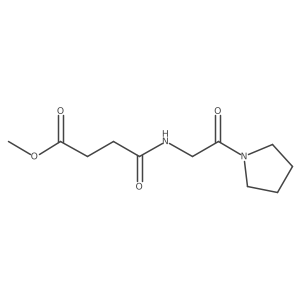 Methyl 4-oxo-4-[[2-oxo-2-(1-pyrrolidinyl)ethyl]amino]butanoate Structure